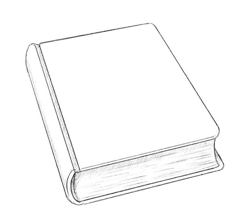 Как нарисовать книгу